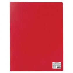 Папка с 100 файлами Staff, A4, 0,7 мм, красная