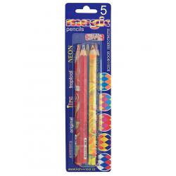 Набор карандашей с разноцветным грифелем Magic, 5 штук