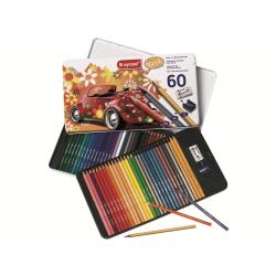 Набор цветных карандашей Машина, 58 карандашей, ластик, точилка