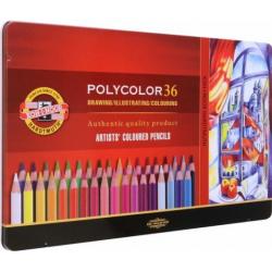 Карандаши цветные художественные Polycolor 3825, 36 цветов