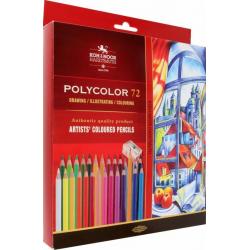 Набор цветных художественных карандашей Polycolor, 72 цвета