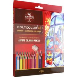 Карандаши цветные художественные Polycolor, 48 цветов