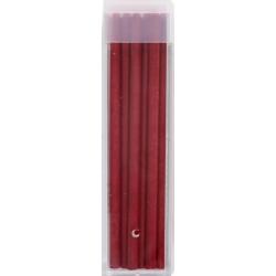 Стержни цветные для цанговых карандашей Polycolor 4240, 6 штук, карминовый красный