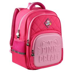 Рюкзак школьный Розовый котик, 31x38,5x13 см