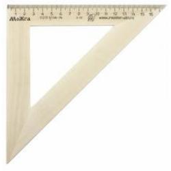 Треугольник 45°/180мм С15 деревянный