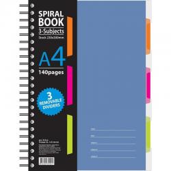 Бизнес-тетрадь Spiral Book, А4, 140 листов, клетка, цвет обложки синий
