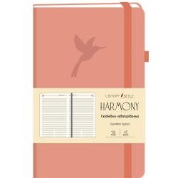 Недатированный ежедневник Harmony. Розовый, А5-, 136 листов