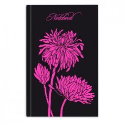 Записная книжка Ноутбук. Розовые цветы, А6+, 96 листов