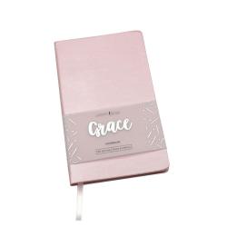 Книга для записей Grace. Райский розовый, А6-, 80 листов, клетка в точку