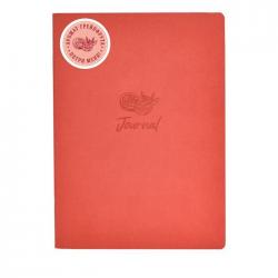 Записная книжка, А5+, 60 листов, искусственная кожа Шагрень, цвет оранжевый (аромат грейпфрута)