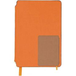 Записная книжка Оранжевый/Темно-бежевый, 110x170 мм, 80 листов, линия