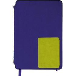 Записная книжка Фиолетовый/Светло-зеленый, 110x170 мм, 80 листов, линия