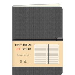 Книга для записей Lite Book. Графитовый, А6, 100 листов