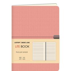 Книга для записей Lite Book. Розовый, А6, 100 листов