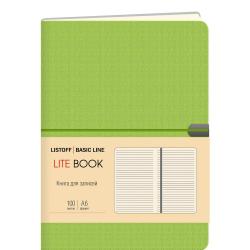 Книга для записей Lite Book. Салатовый, А6, 100 листов