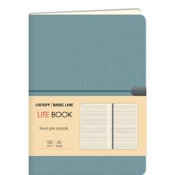 Книга для записей Lite Book. Серо-голубой, А6, 100 листов