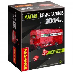 Пазл 3D Bondibon Магия кристалов. Автобус», 54 детали