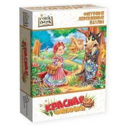Пазл деревянный фигурный Красная шапочка, 72 детали