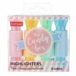 Текстовыделители Candy Pastel, 1-4 мм, 4 цвета