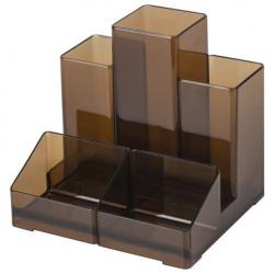 Подставка-органайзер Brauberg-Contract, 105x95x102 мм, 5 отделений, цвет коричневый