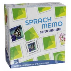 Sprachmemo Deutsch. Natur und Tiere. Sprachspiel