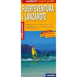 Fuerteventura i Lanzarote map & guide. 1150000
