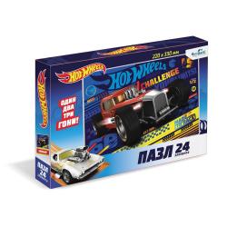 Пазл Hot Wheels. Испытание скорости, 24 элемента