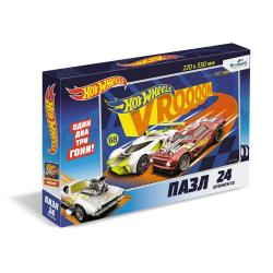 Пазл Hot Wheels. Финишный рывок, 24 элемента