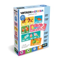 Набор пазлов Baby Games. Читаем по слогам, 60 элементов