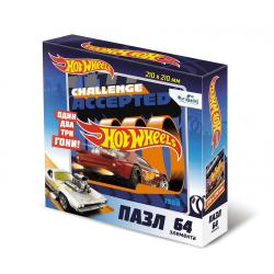 Пазл Hot Wheels. На старт! Внимание! Марш!, 64 элемента