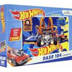 Hot wheels.Пазл-104 Соперники,07073