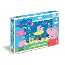 Пазл maxi Peppa Pig. Подводная одиссея, 24 элемента