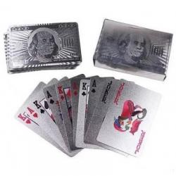 Карты игральные для покера Блеск, 54 штуки, серебряная рубашка